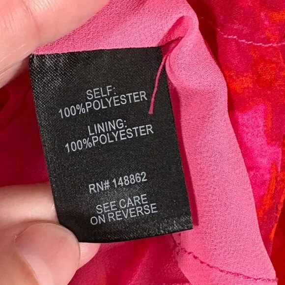 Torrid Pink & Orange Floral Swiss Dot Tank Top Camisole Women's Plus Size 2X - Picture 5 of 5